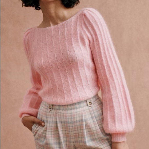 Sezane Sweaters - NEW Sezane Aretha Jumper in Candy Pink - size S